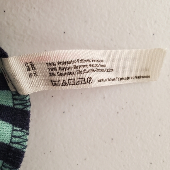 Free People Beach Mini Dress Womens Medium Blue Stripes Casual Preppy - Picture 9 of 12